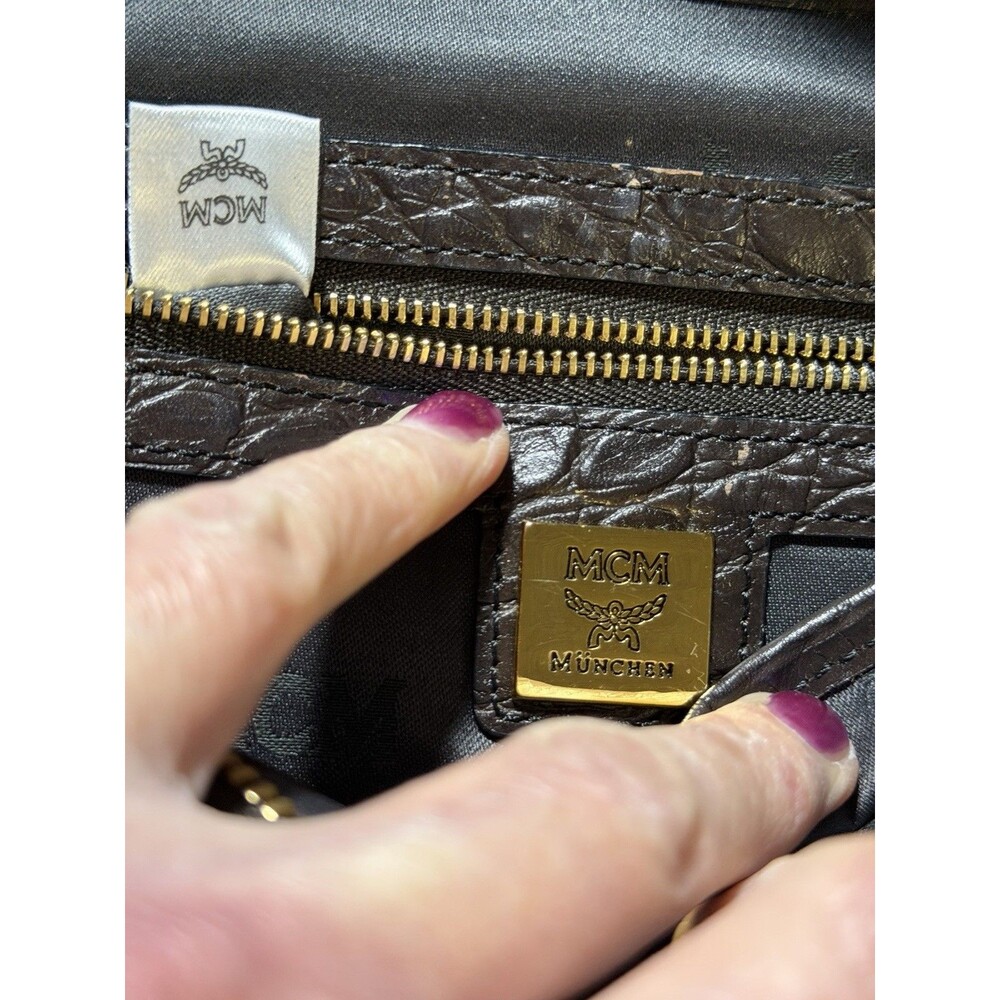 MCM Small Python Stud Armour Backpack - Picture 6 of 16